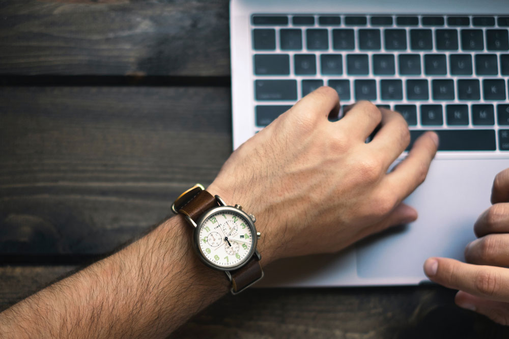 Verkürzen Verlängern Laptop Uhr