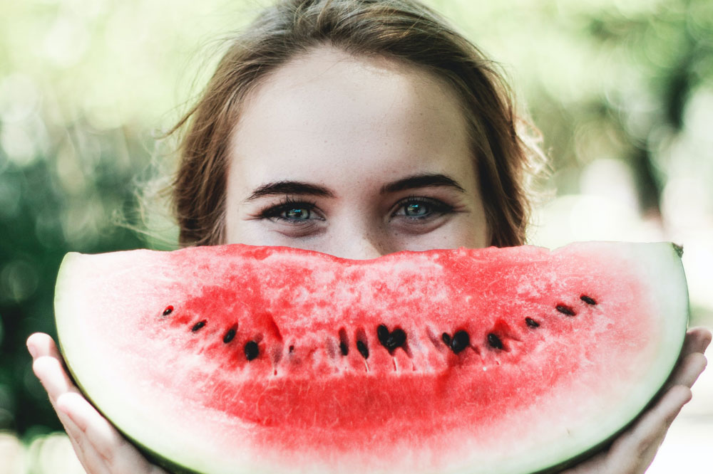 Wohlfühlen Melone Happy